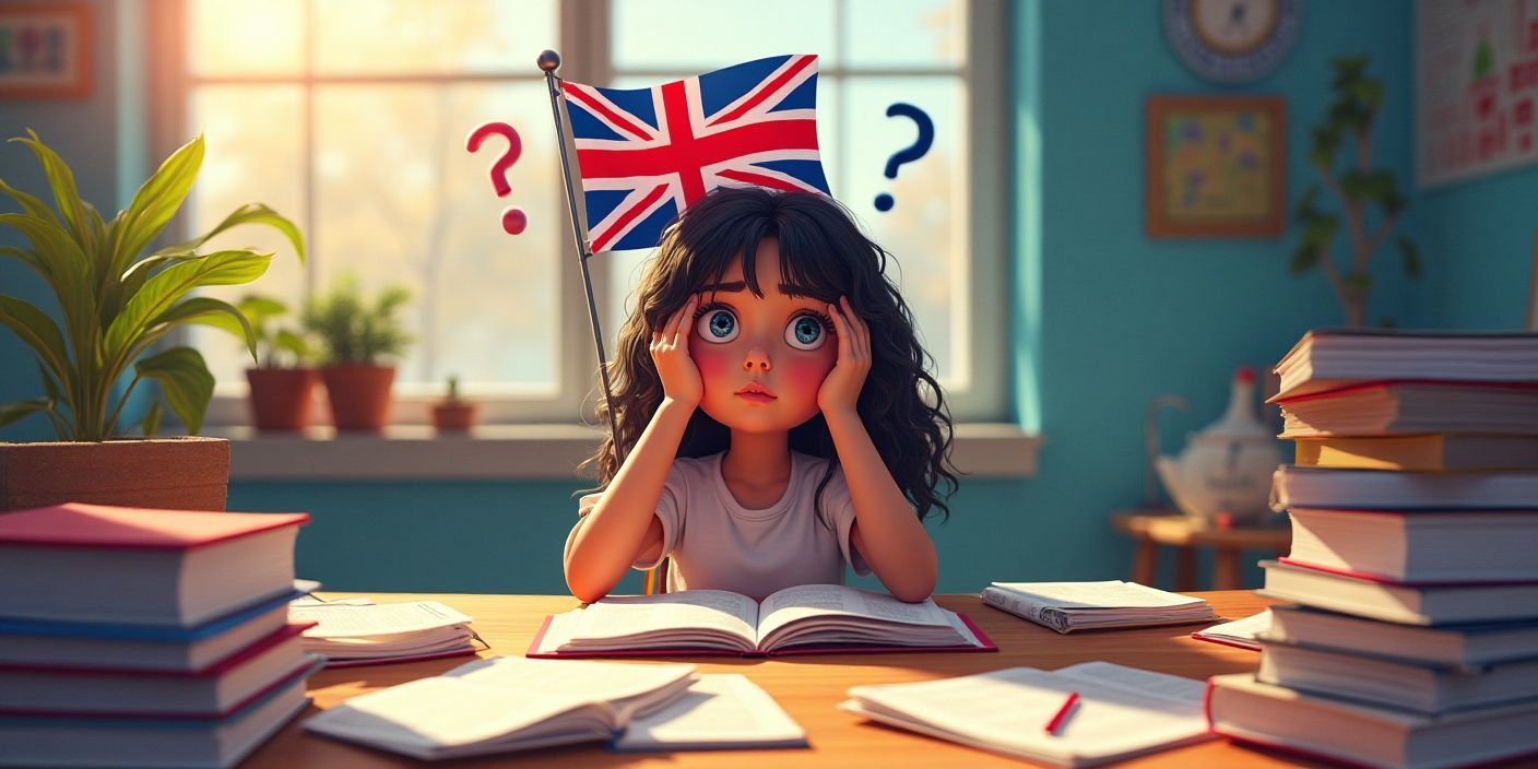 niña indecisa a estudiar ingles